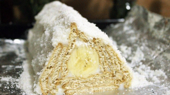 Biskvili Muzlu Piramit Pasta